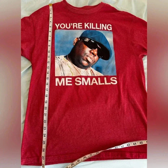 NWOT You're Killing Me Smalls, Biggie Smalls Heather Red T-Shirt. Size: L. - Picture 4 of 6